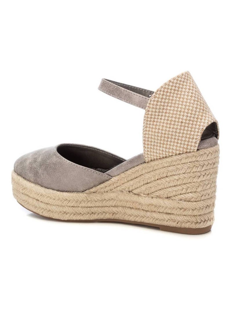 Espadrilles compensées pour femme Gris Gris - Kiabi