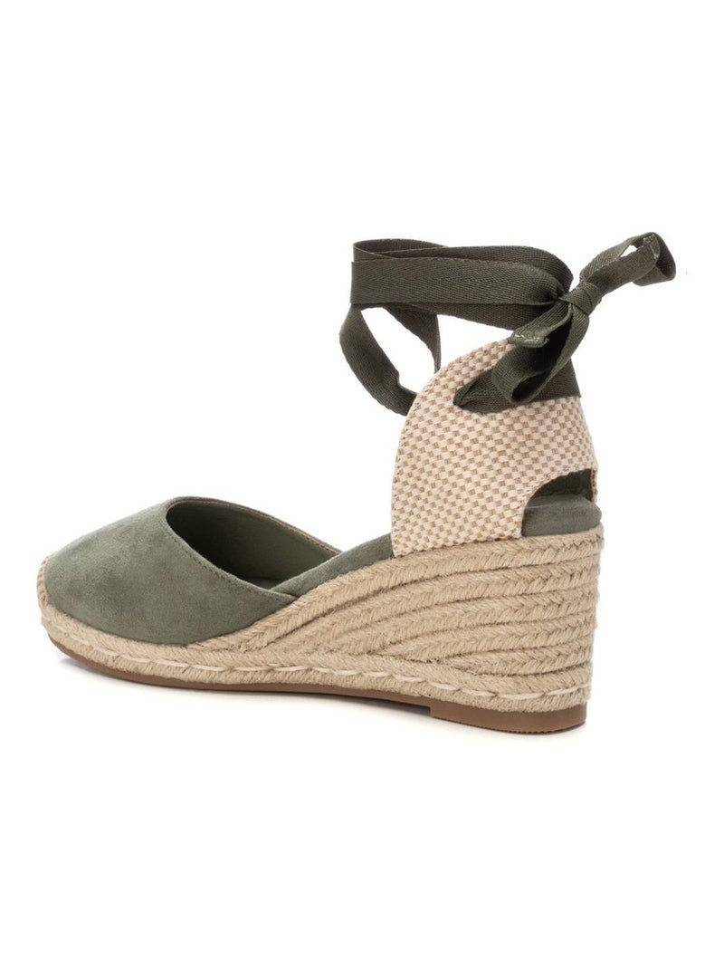 Espadrilles compensées pour femme Kaki - Kiabi