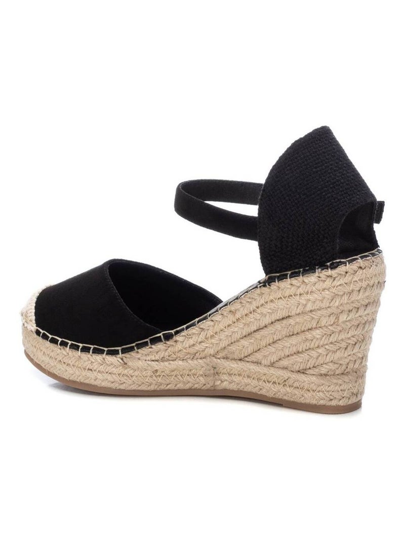 Espadrilles compensées pour femme Noir - Kiabi