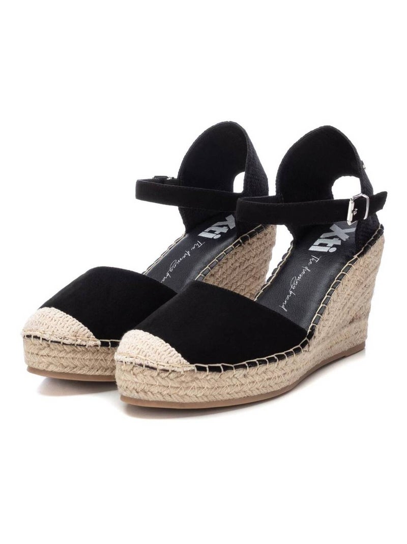 Espadrilles compensées pour femme Noir - Kiabi