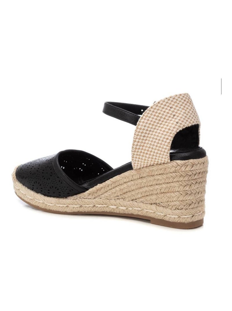 Espadrilles compensées pour femme Noir - Kiabi