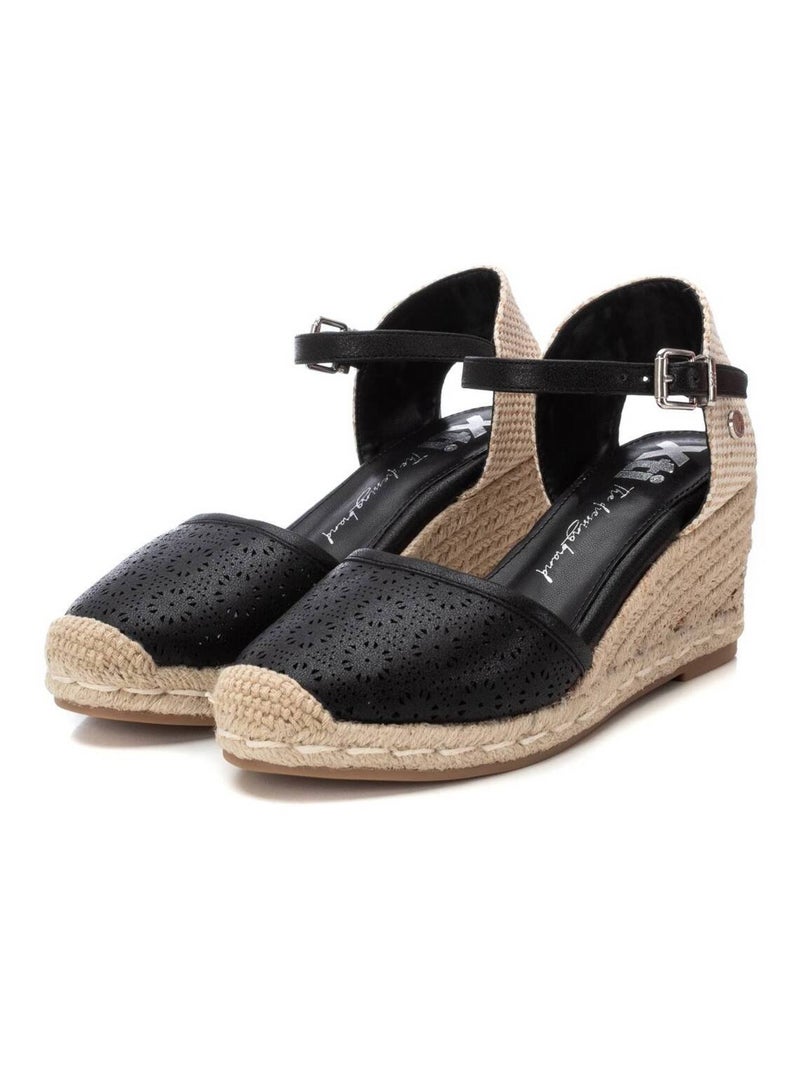 Espadrilles compensées pour femme Noir - Kiabi