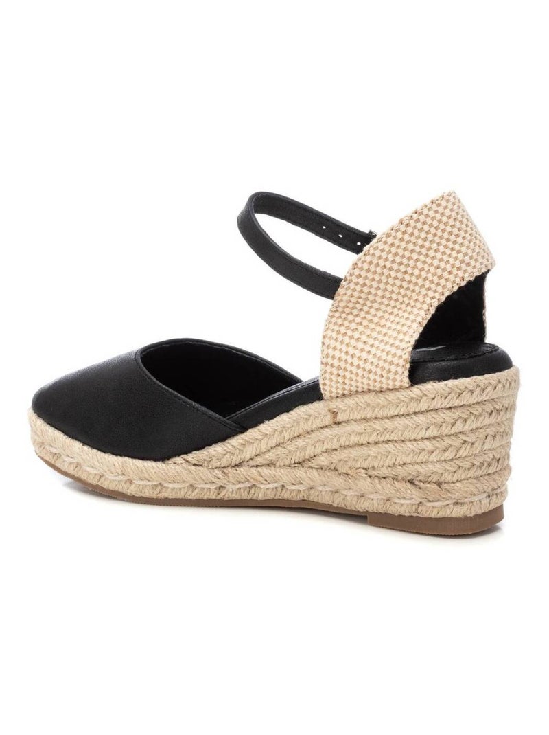 Espadrilles compensées pour femme Noir - Kiabi