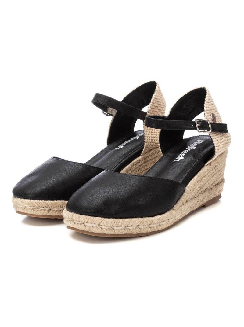 Espadrilles compensées pour femme Noir - Kiabi