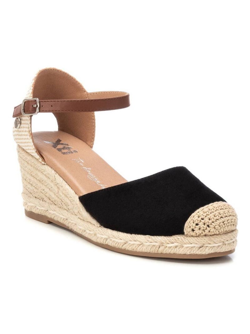 Espadrilles compensées pour femme Noir - Kiabi