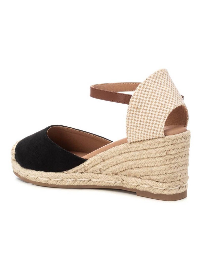 Espadrilles compensées pour femme Noir - Kiabi