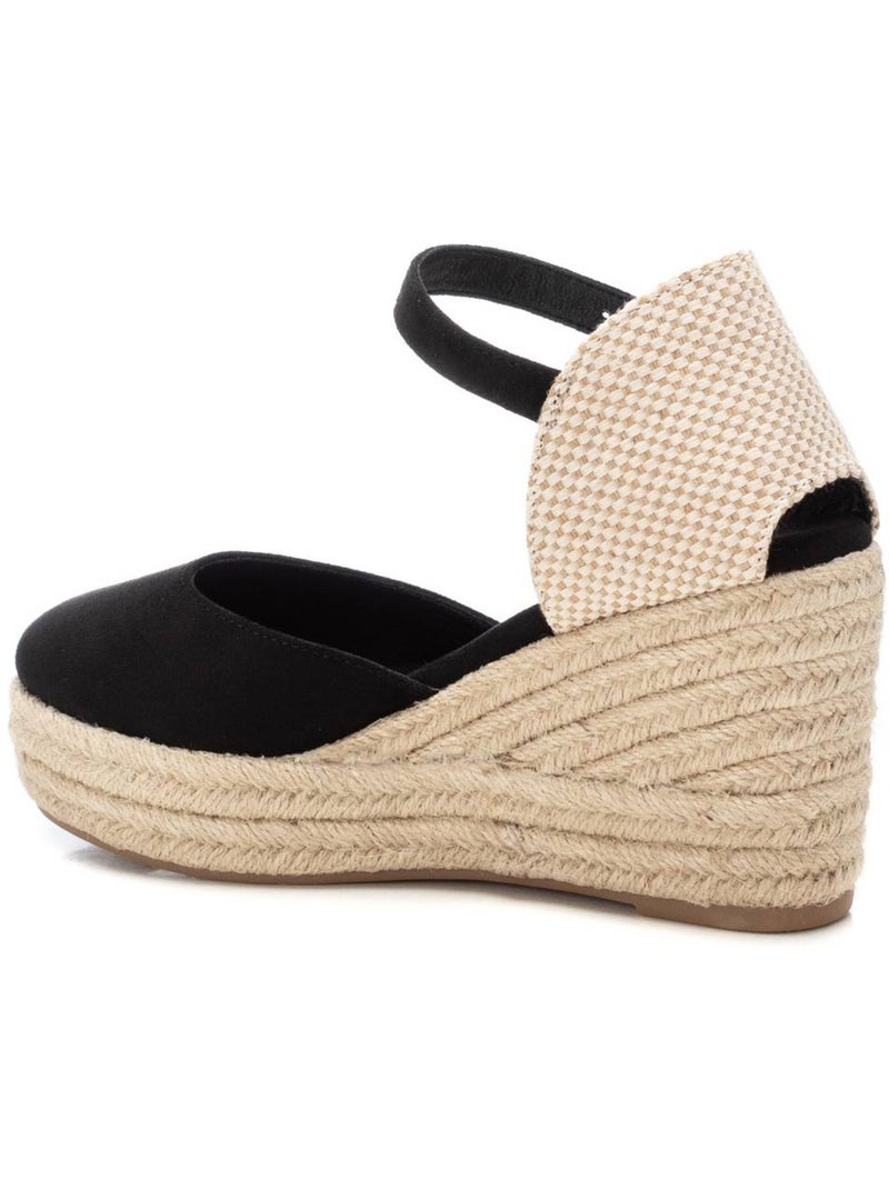 Espadrilles compensées pour femme Noir - Kiabi