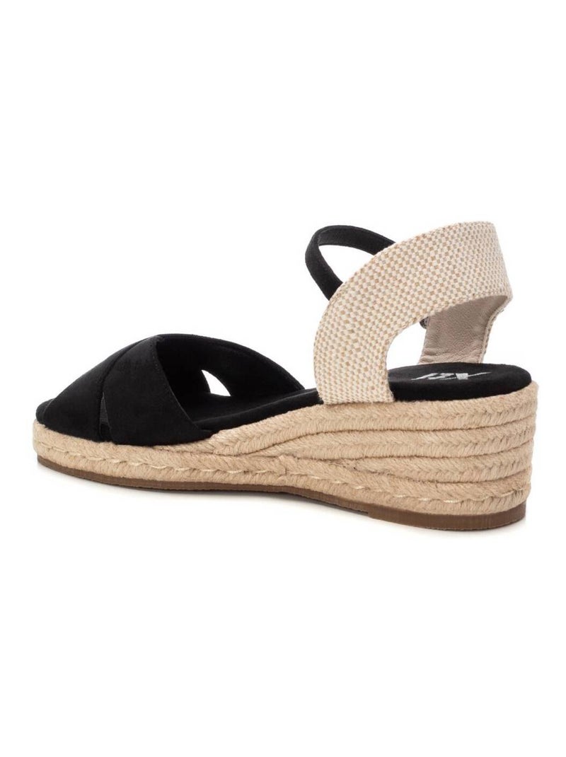 Espadrilles compensées pour femme Noir - Kiabi