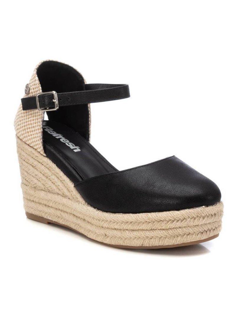 Espadrilles compensées pour femme Noir - Kiabi