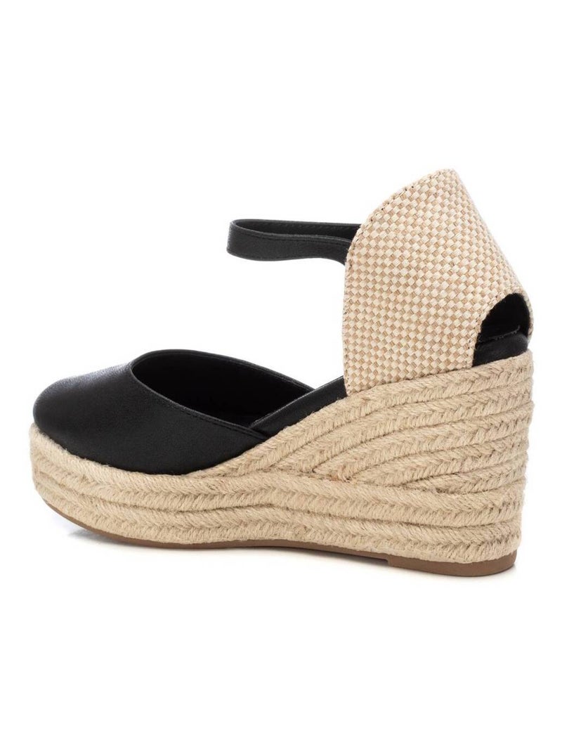 Espadrilles compensées pour femme Noir - Kiabi