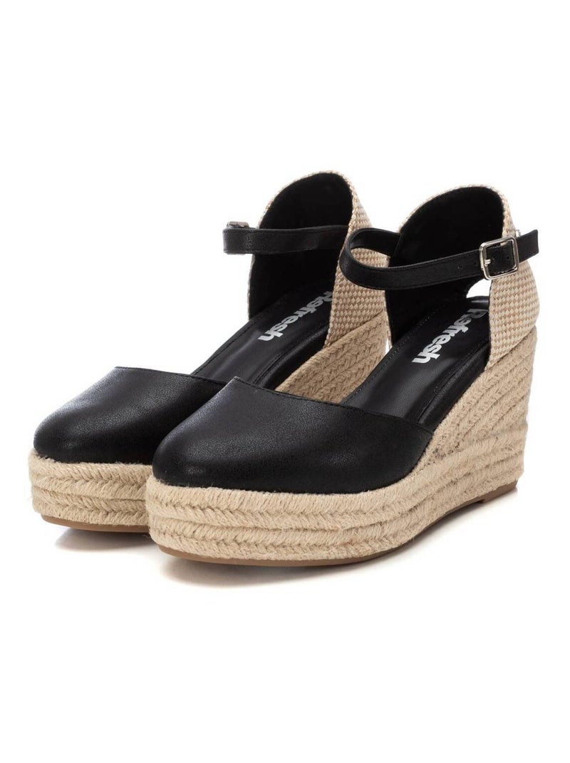 Espadrilles compensées pour femme Noir - Kiabi
