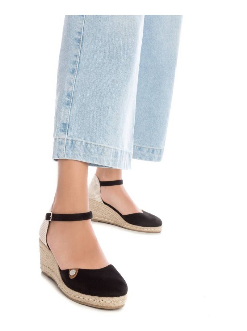 Espadrilles compensées pour femme Noir - Kiabi