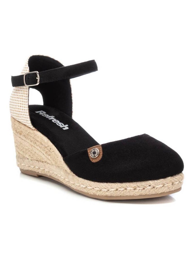 Espadrilles compensées pour femme Noir - Kiabi