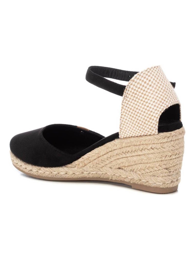 Espadrilles compensées pour femme Noir - Kiabi