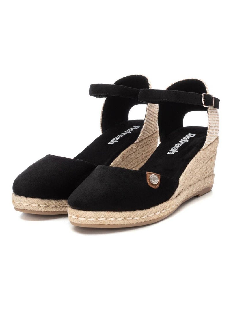 Espadrilles compensées pour femme Noir - Kiabi