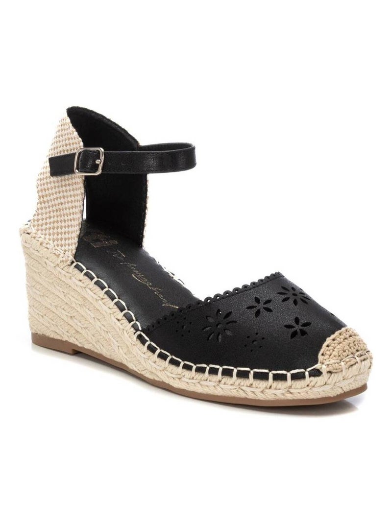 Espadrilles compensées pour femme Noir - Kiabi