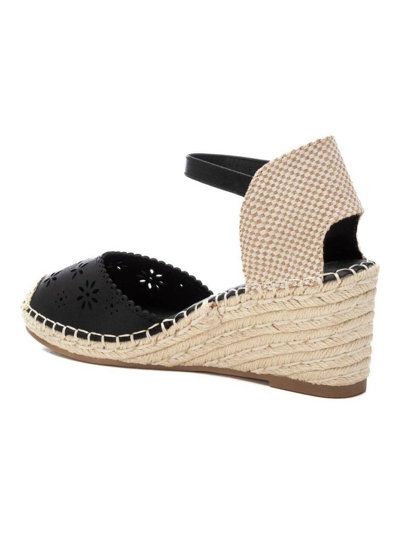 Espadrilles compensées pour femme Noir - Kiabi