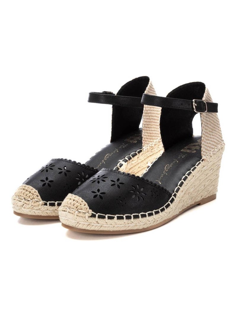 Espadrilles compensées pour femme Noir - Kiabi