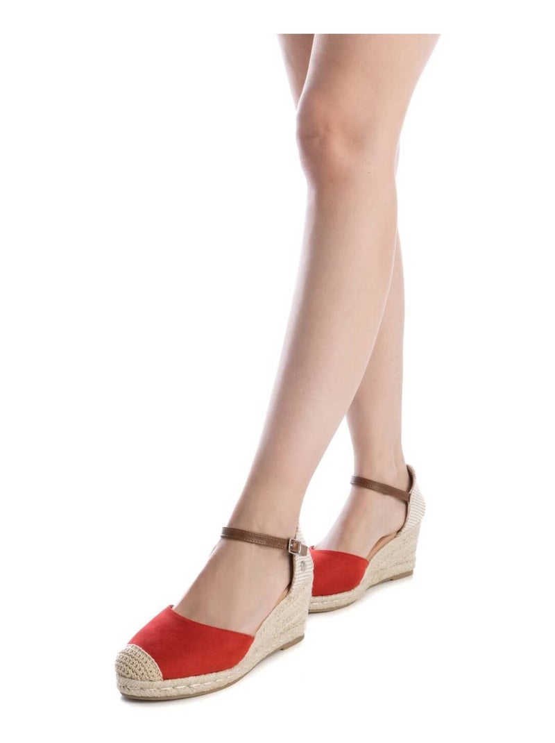 Espadrilles compensées pour femme Rouge - Kiabi