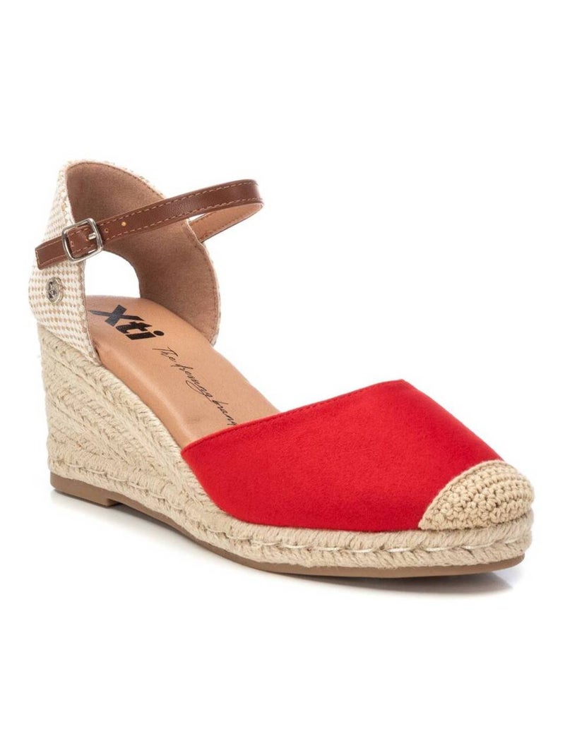 Espadrilles compensées pour femme Rouge - Kiabi