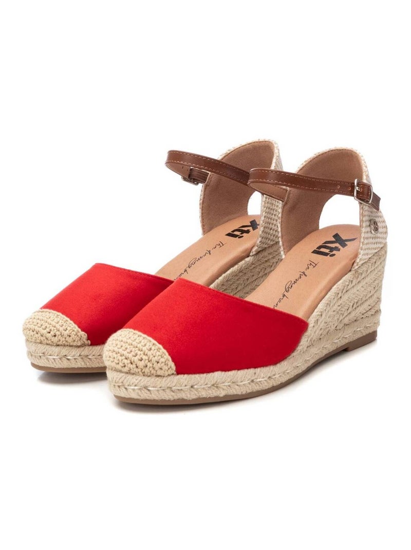 Espadrilles compensées pour femme Rouge - Kiabi