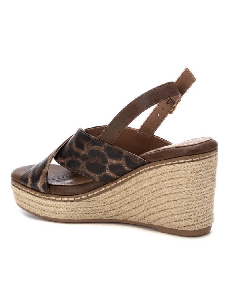 Espadrilles compensées pour femme Taupe - Kiabi