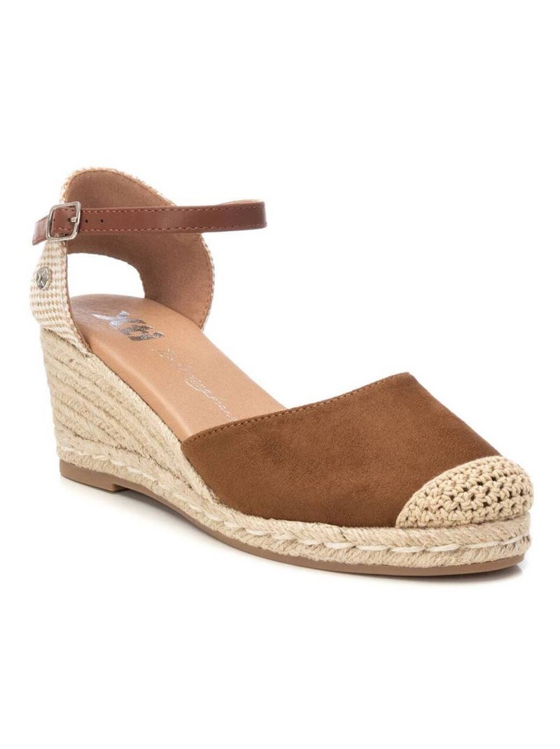 Espadrilles compensées pour femme Taupe - Kiabi
