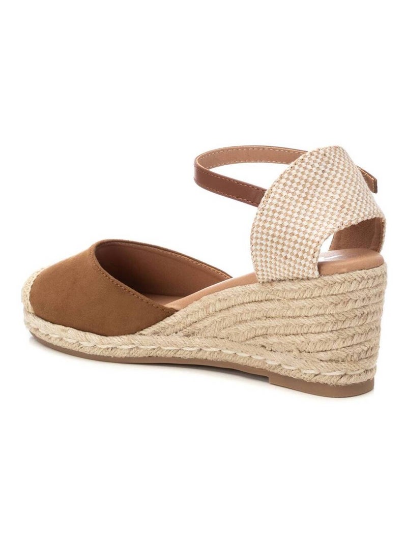 Espadrilles compensées pour femme Taupe - Kiabi