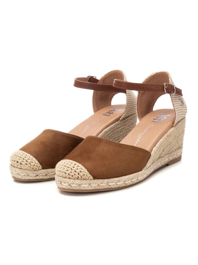 Espadrilles compensées pour femme Taupe - Kiabi
