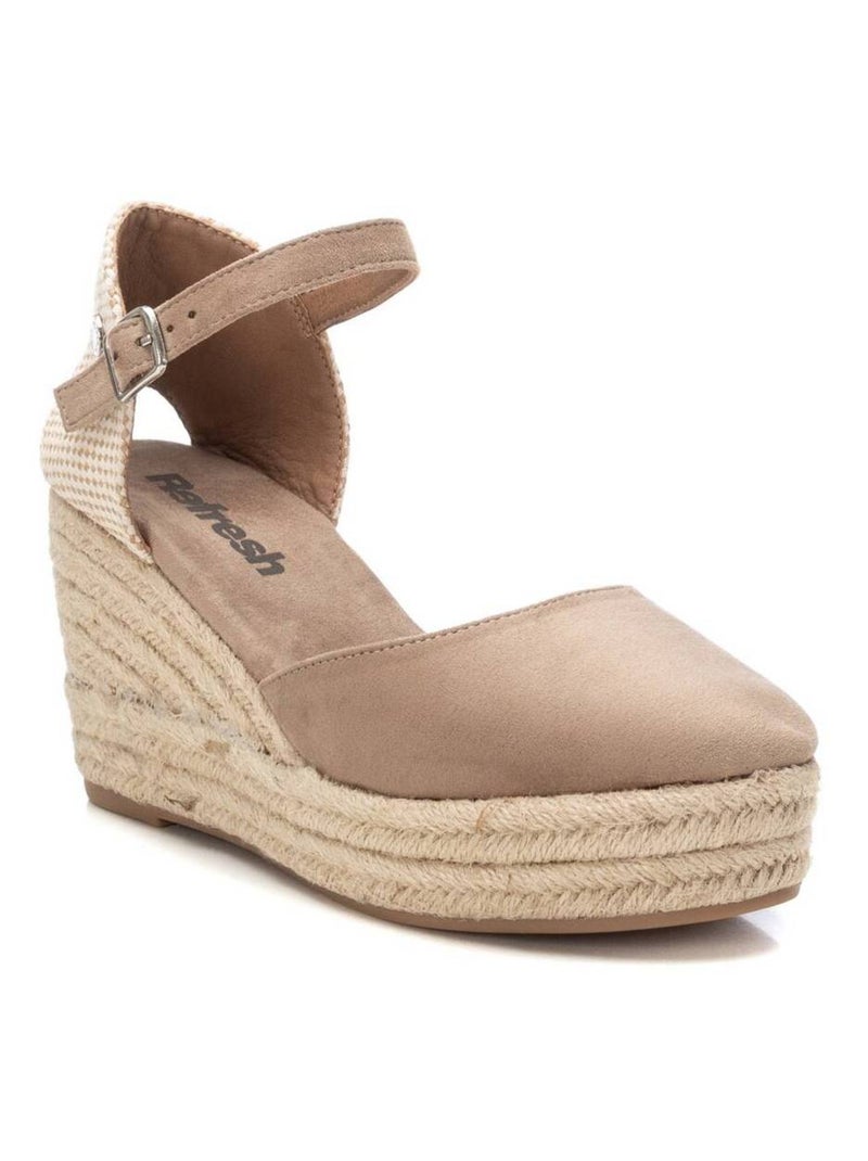 Espadrilles compensées pour femme Taupe - Kiabi