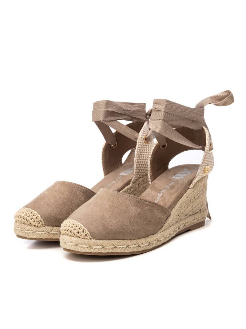 Espadrilles compensées pour femme Taupe - Kiabi