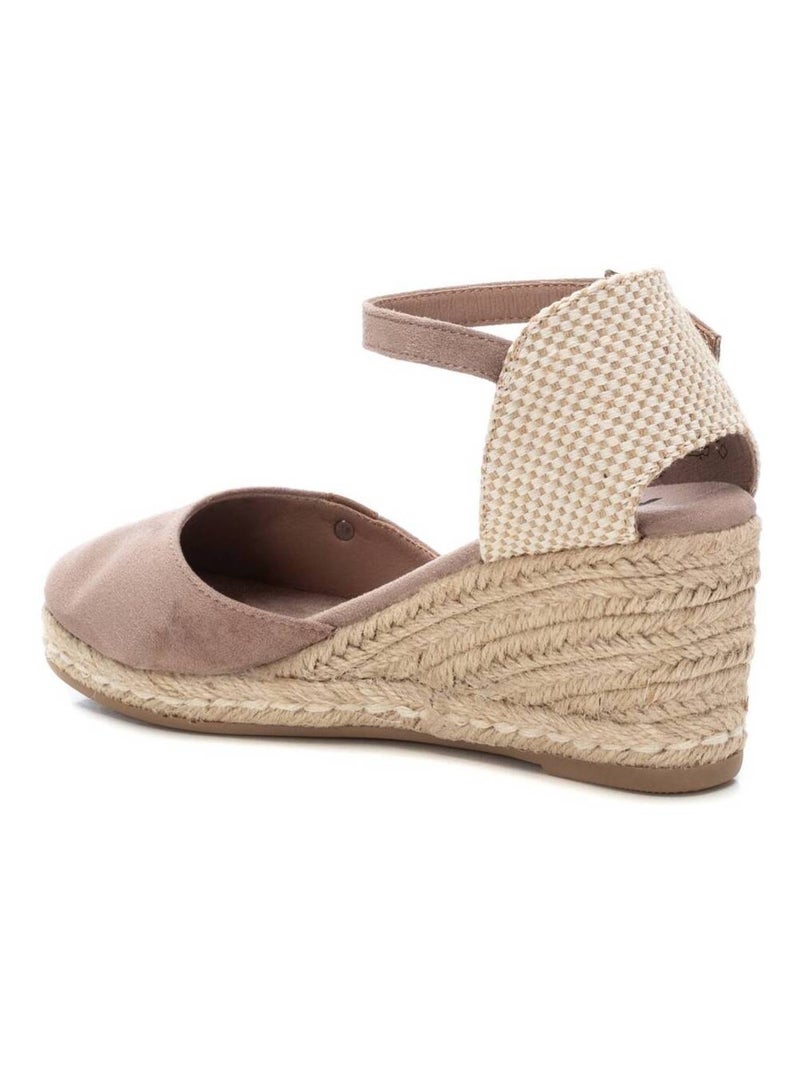 Espadrilles compensées pour femme Taupe - Kiabi