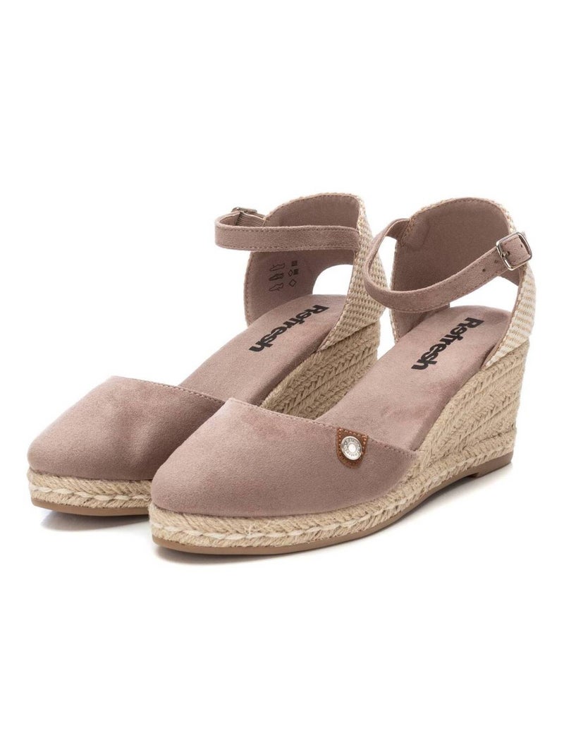 Espadrilles compensées pour femme Taupe - Kiabi