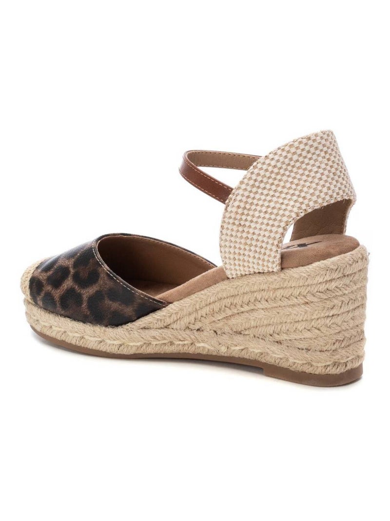 Espadrilles compensées pour femme Taupe - Kiabi