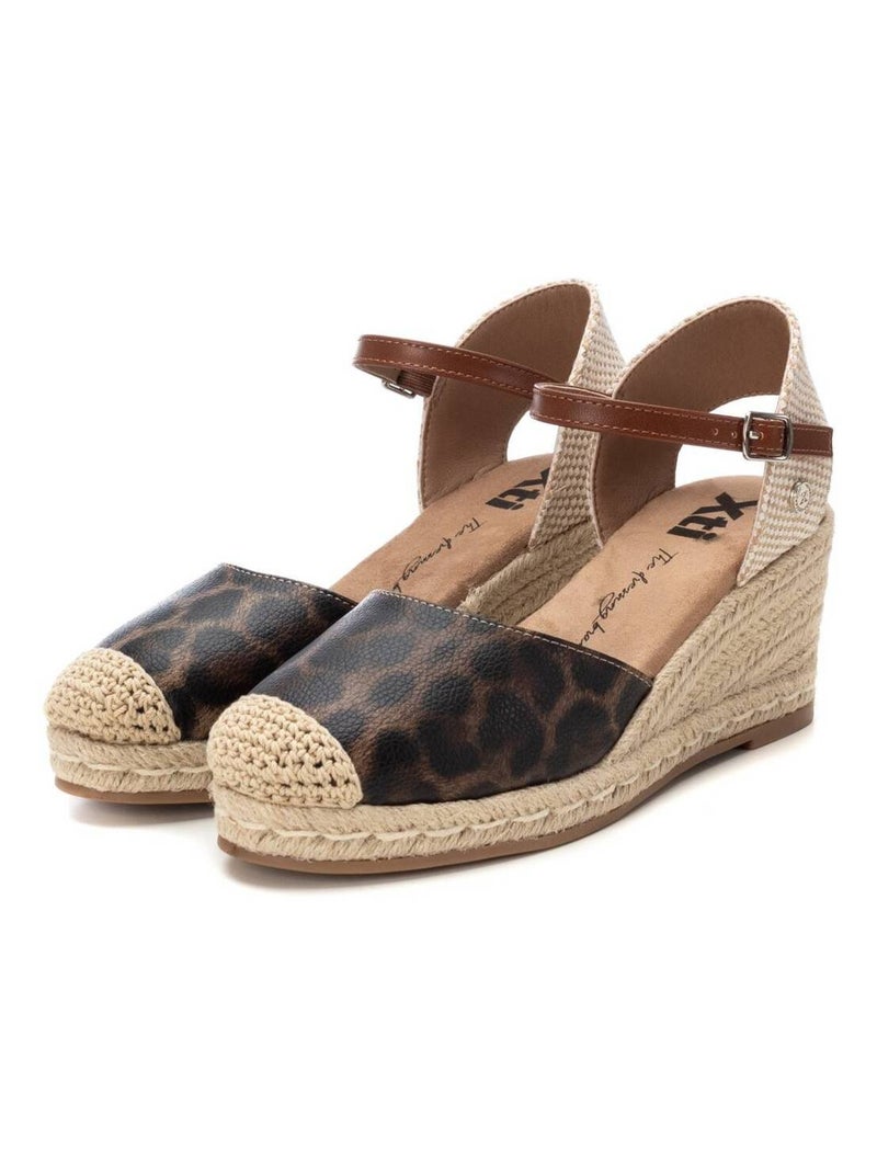Espadrilles compensées pour femme Taupe - Kiabi
