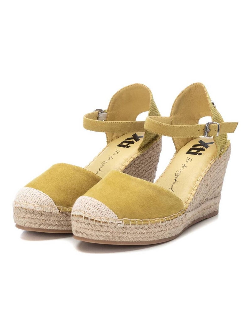 Espadrilles compensées pour femme Vert pistache - Kiabi