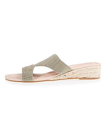 Espadrilles confort compensée 3cm isotoner