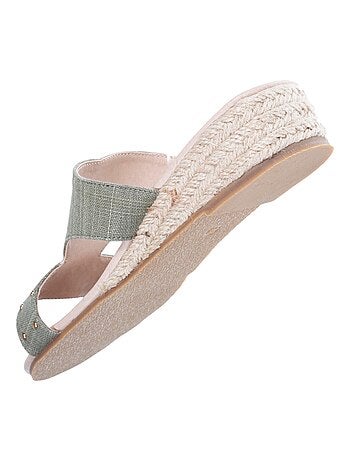 Espadrilles confort compensée 3cm isotoner