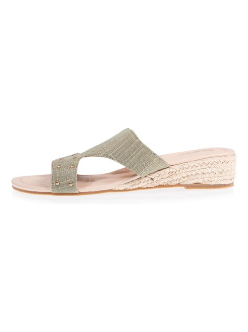 Espadrilles Confort compensée 3cm Isotoner - Kiabi Espadrilles Confort compensée 3cm Isotoner - Kiabi