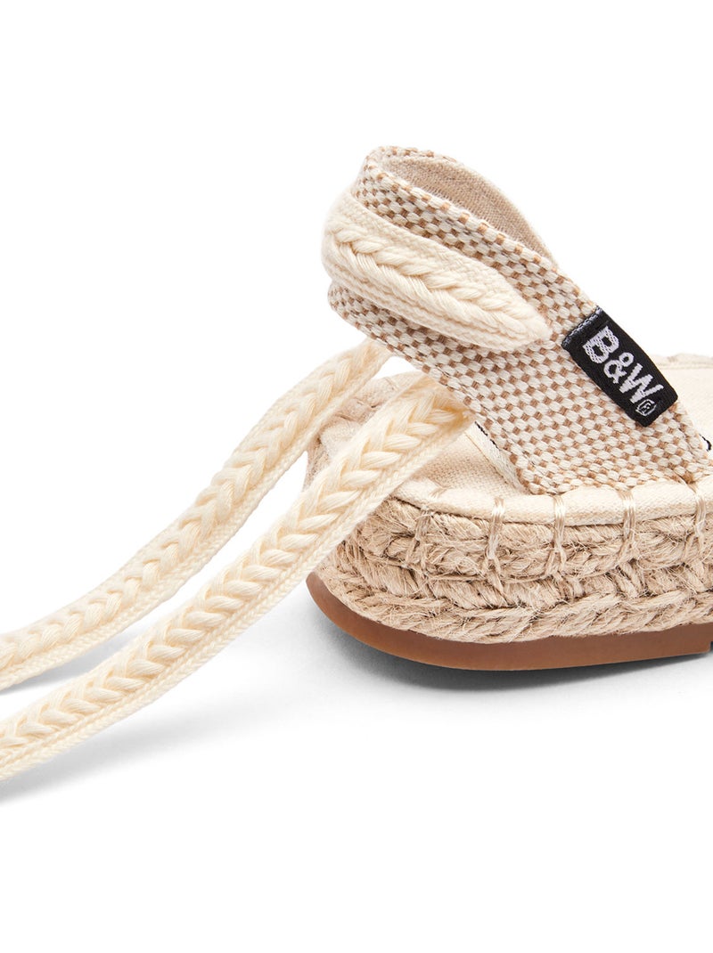 Espadrilles conguitos básicas lazo Argent - Kiabi