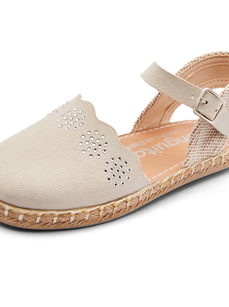 Espadrilles conguitos brillantes Beige - Kiabi