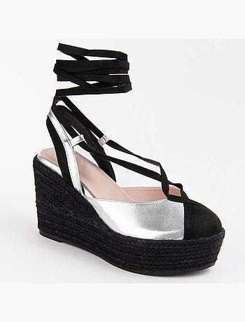 Espadrilles de Sparte MATÉRIAU SYNTHÉTIQUE ARGENT