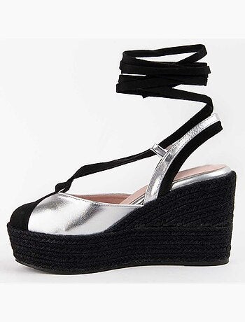 Espadrilles de Sparte MATÉRIAU SYNTHÉTIQUE ARGENT