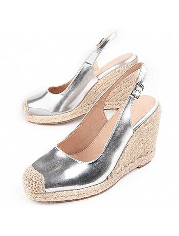 Espadrilles de Sparte MATÉRIAU SYNTHÉTIQUE ARGENT