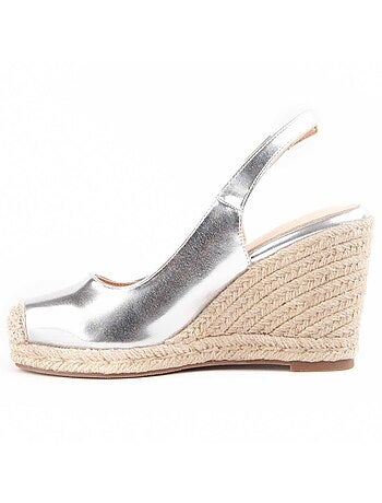 Espadrilles de Sparte MATÉRIAU SYNTHÉTIQUE ARGENT