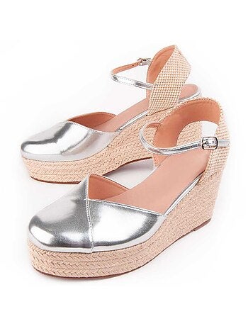 Espadrilles de Sparte MATÉRIAU SYNTHÉTIQUE ARGENT