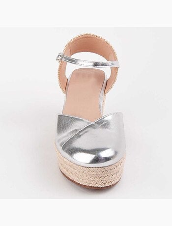Espadrilles de Sparte MATÉRIAU SYNTHÉTIQUE ARGENT