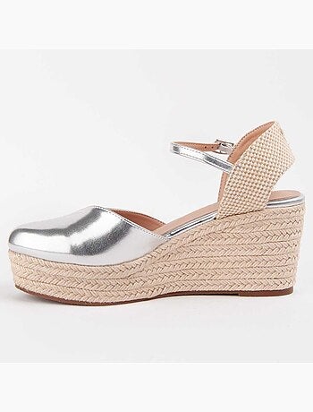 Espadrilles de Sparte MATÉRIAU SYNTHÉTIQUE ARGENT