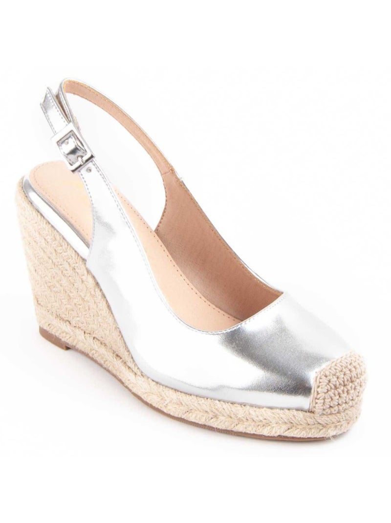Espadrilles De Sparte Matériau Synthétique Montevita Argent - Kiabi