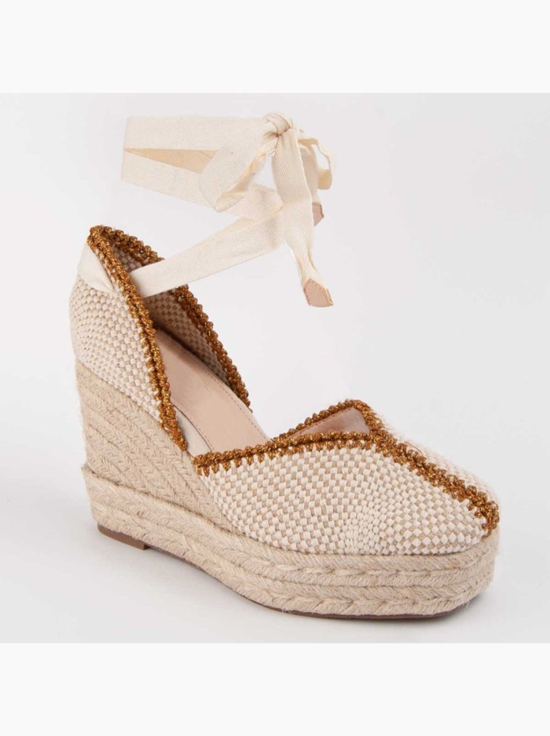 Espadrilles De Sparte Matériau Synthétique Montevita Beige - Kiabi